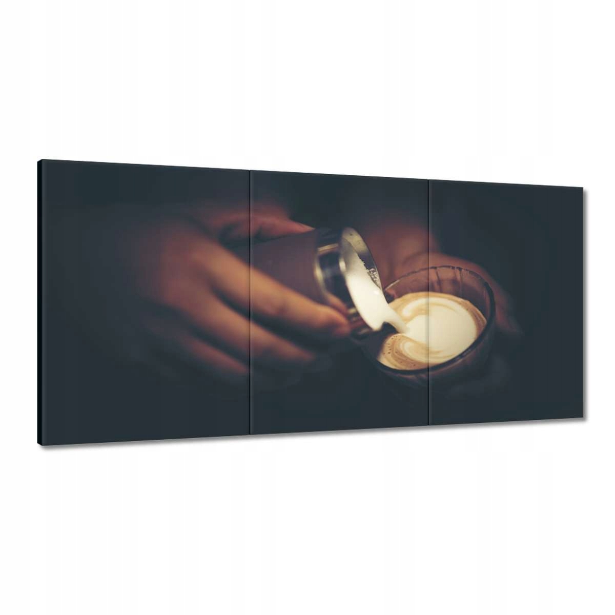 Obrazy 180x90 Šálka káva latte art