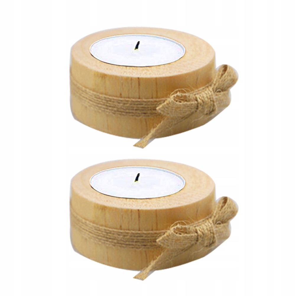 DREWNIANE ŚWIECZNIKI MINI DONICZKA NA SUKULENTY