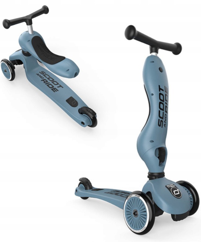 Scoot and Ride Highwaykick 1 2w1 Jeździk i hulajnoga 1-5 lat Steel
