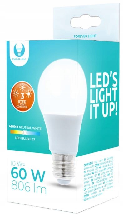 

Żarówka Led E27 10W 3-stopniowe Ściemnianie 4500K