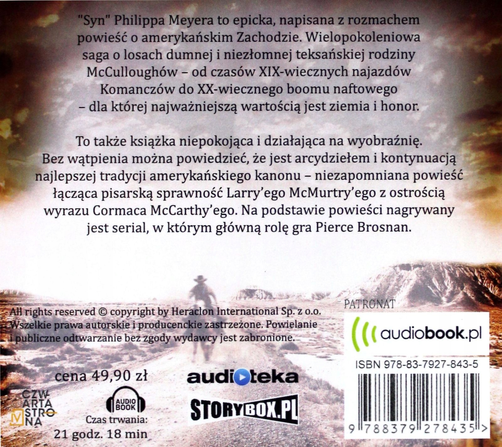 SYN - MEYER PHILIPP [AUDIOBOOK] Stan opakowania oryginalne