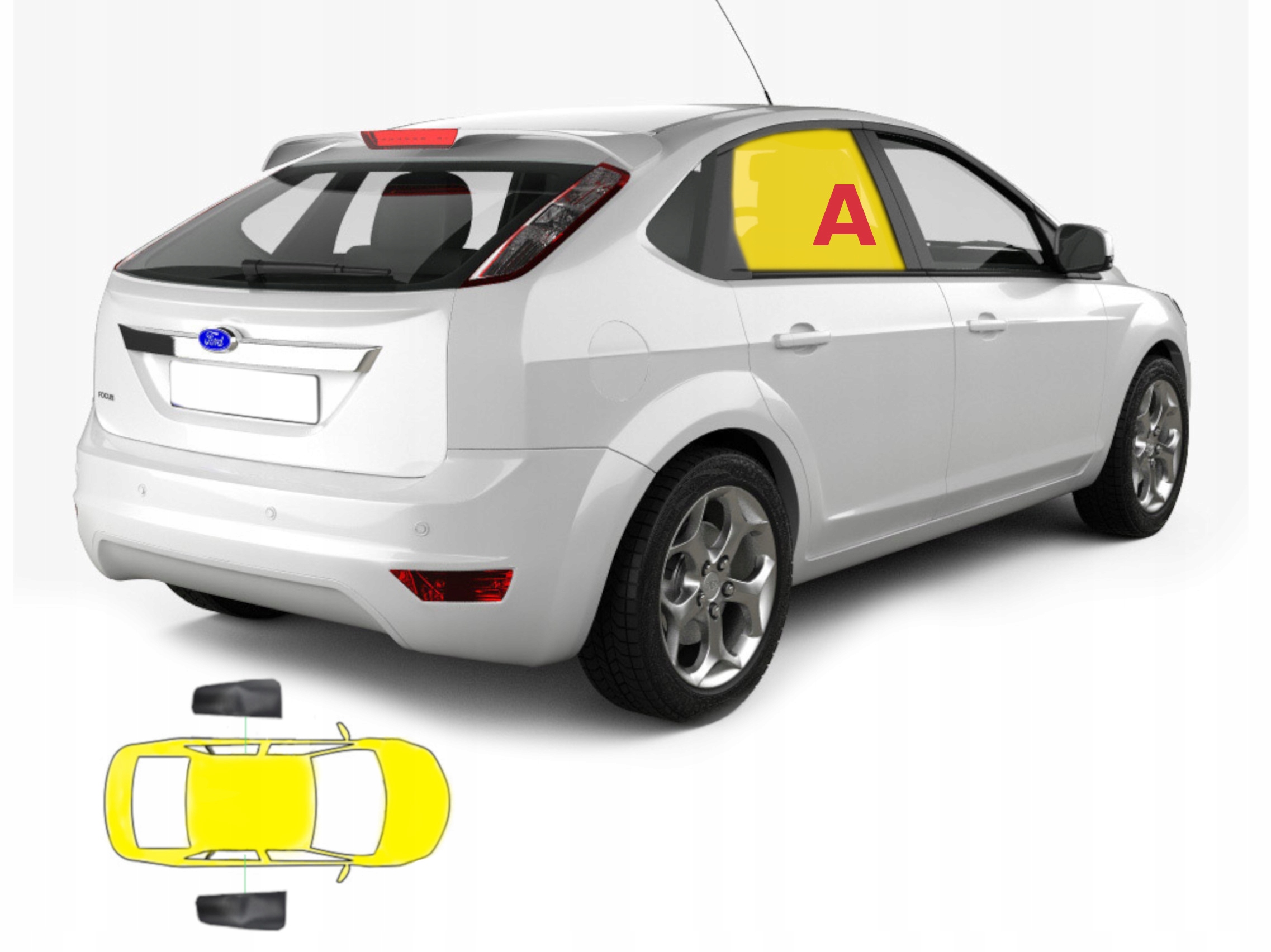 

Zasłonki dedykowane Ford Focus MK2 hatchback 2 szt