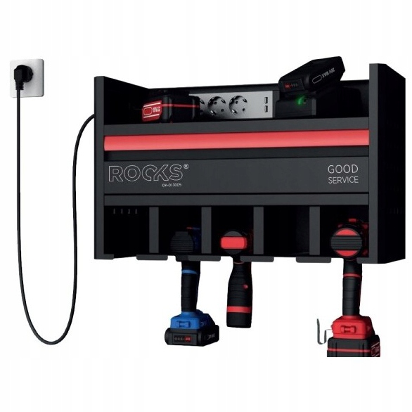 Szafka narzędziowa Rooks z gniazdami 230V i USB