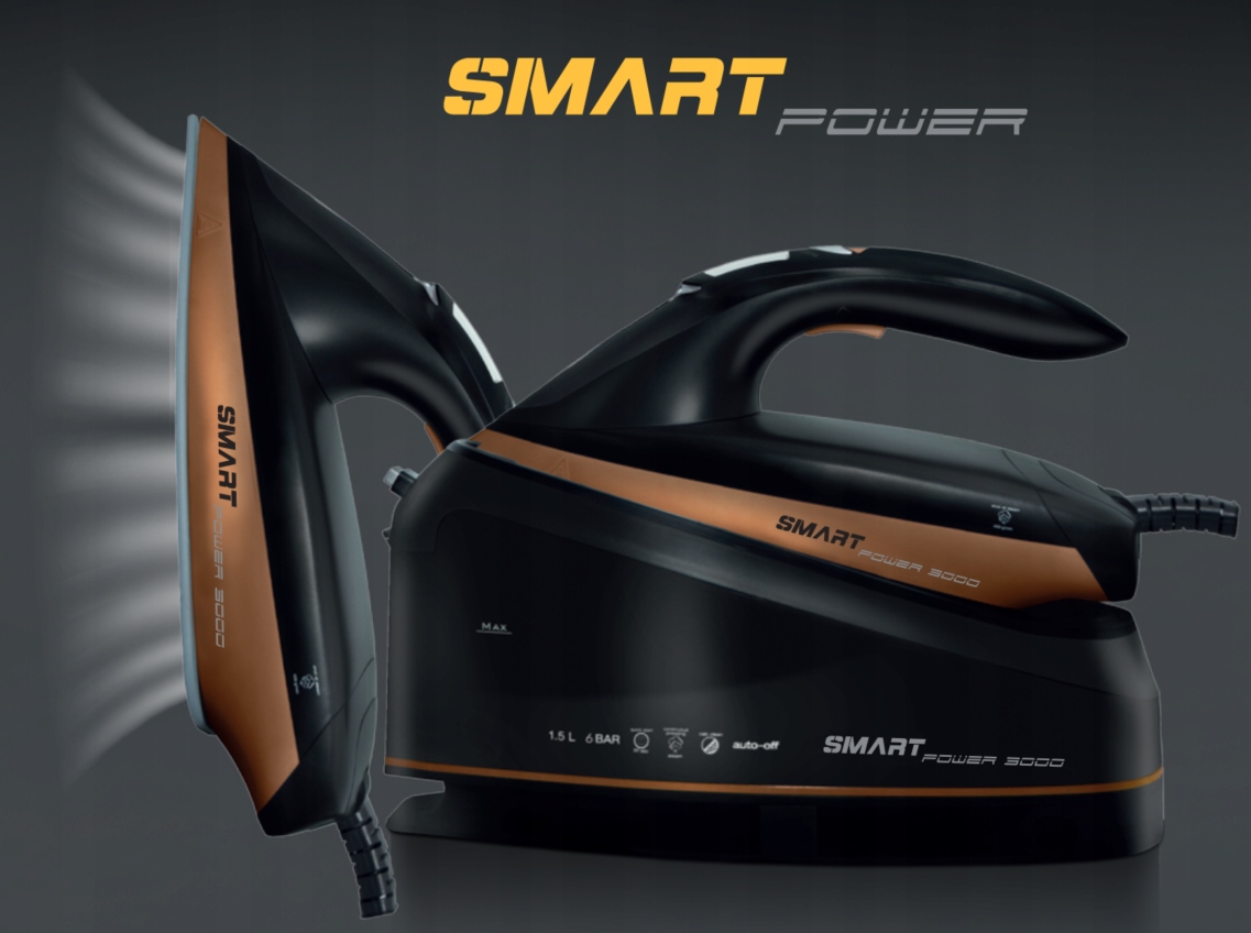 Stacja parowa generator Gotie GGP 3000 Żelazko Stacja Parowa 3000W 6 Bar Moc 3000 W