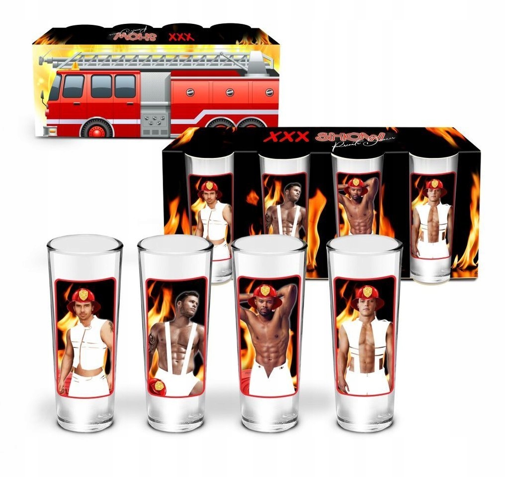 

Kieliszki XXX Show 65ml Strażacy Striptizerzy