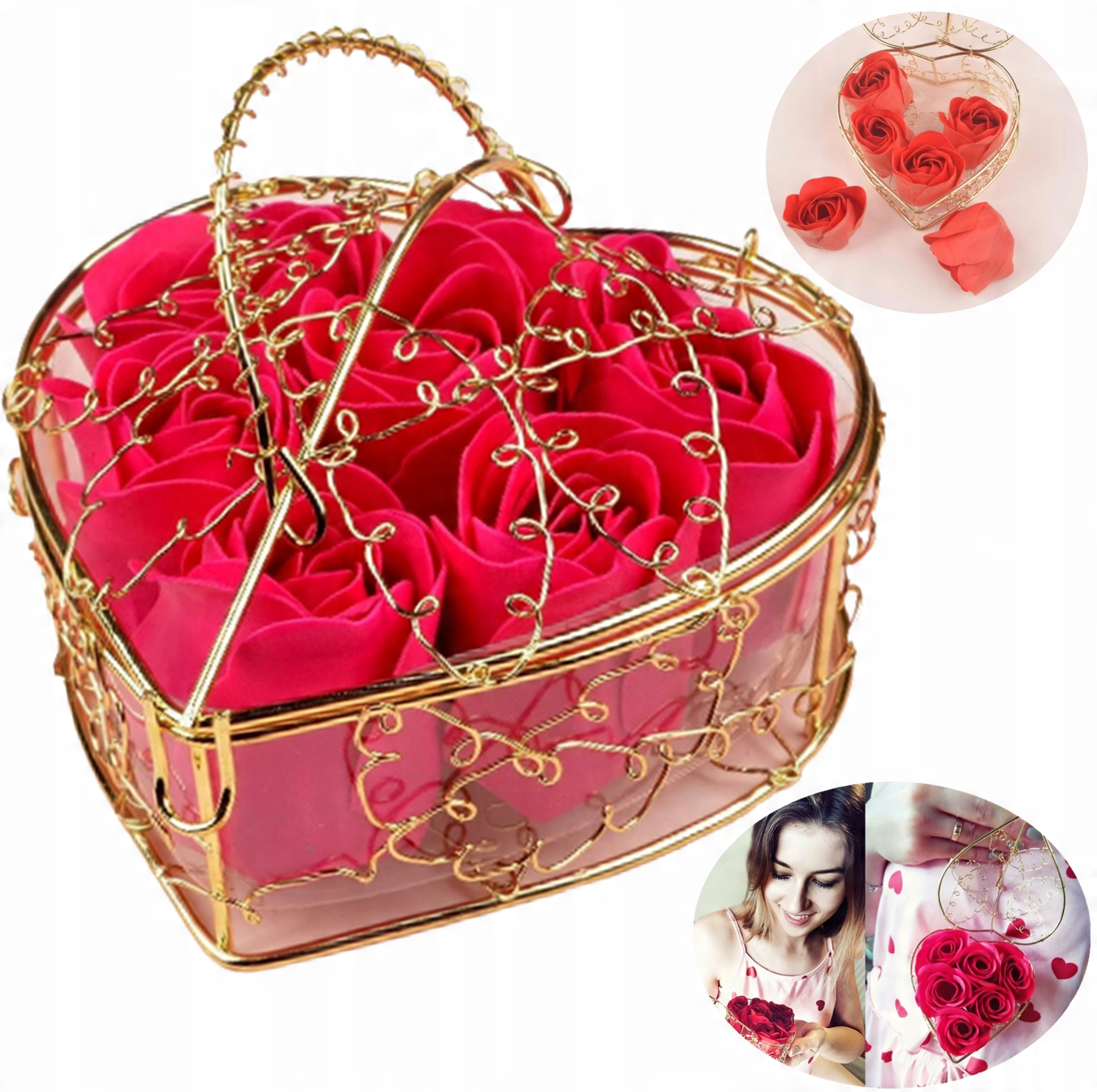 

Bukiet Róż Mydełko Flower Box Dzień Babci Dziadka