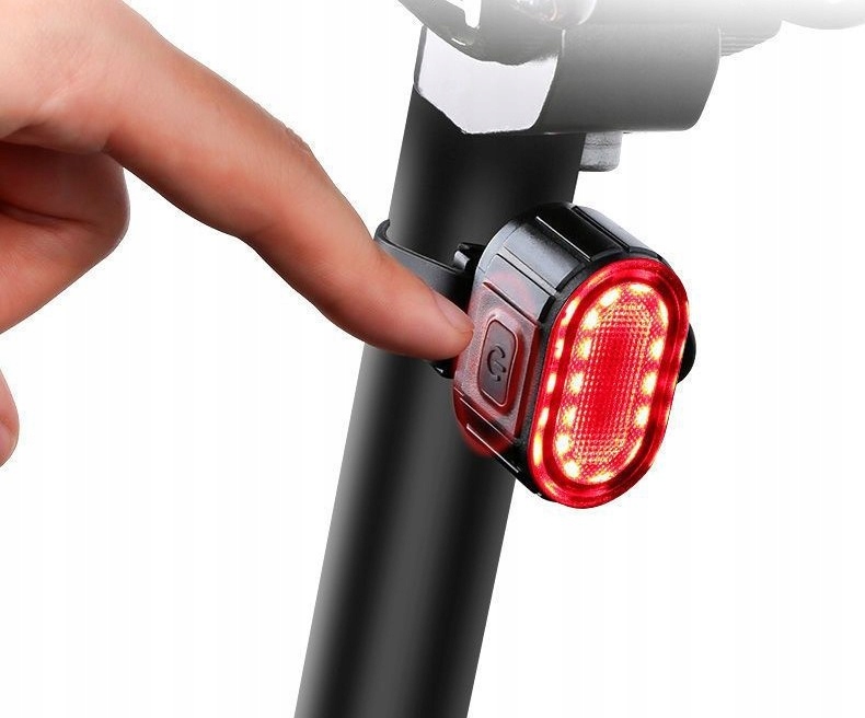 LAMPKA ROWEROWA ŚWIATŁO PRZÓD TYŁ NA KIEROWNICĘ LED WODOODPORNA AKUMULATOR Model LAMPKI ROWEROWE ŚWIATŁO LED PRZÓD TYŁ