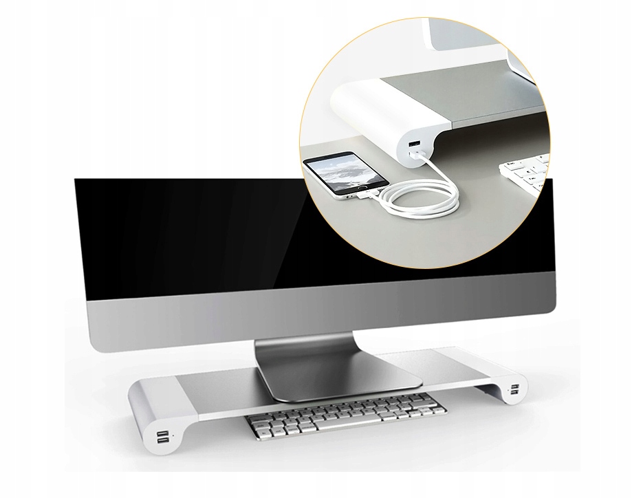 

Podstawka stojak pod monitor 4 x Usb