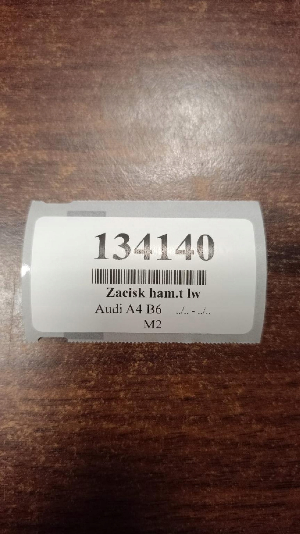 AUDI A4 B6 1.9 TDI caliper brake left rear part