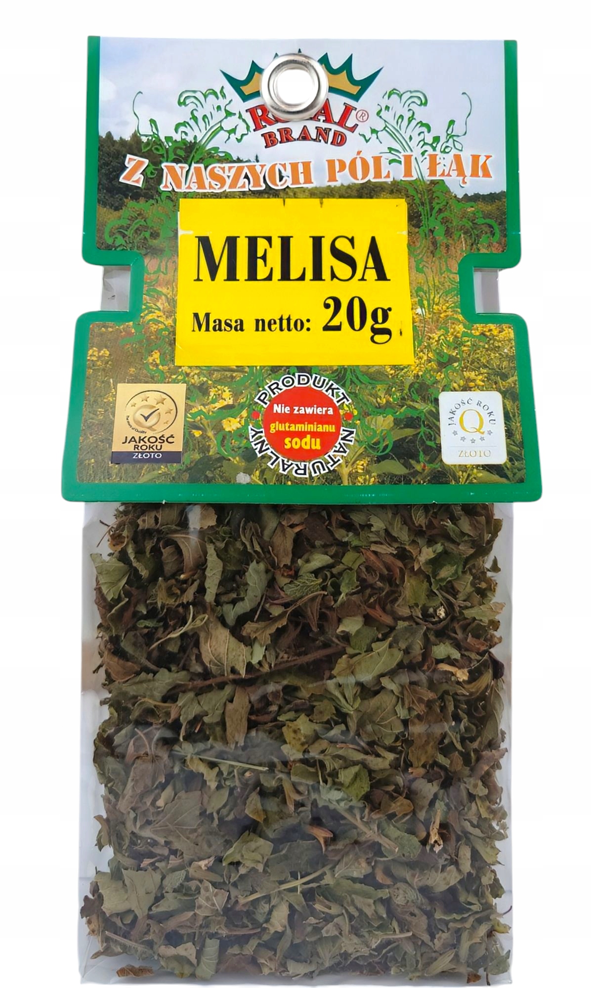 Levně 6 x Royal Brand Polská Melisa Čaj 20 g Listy Melisy lékařské