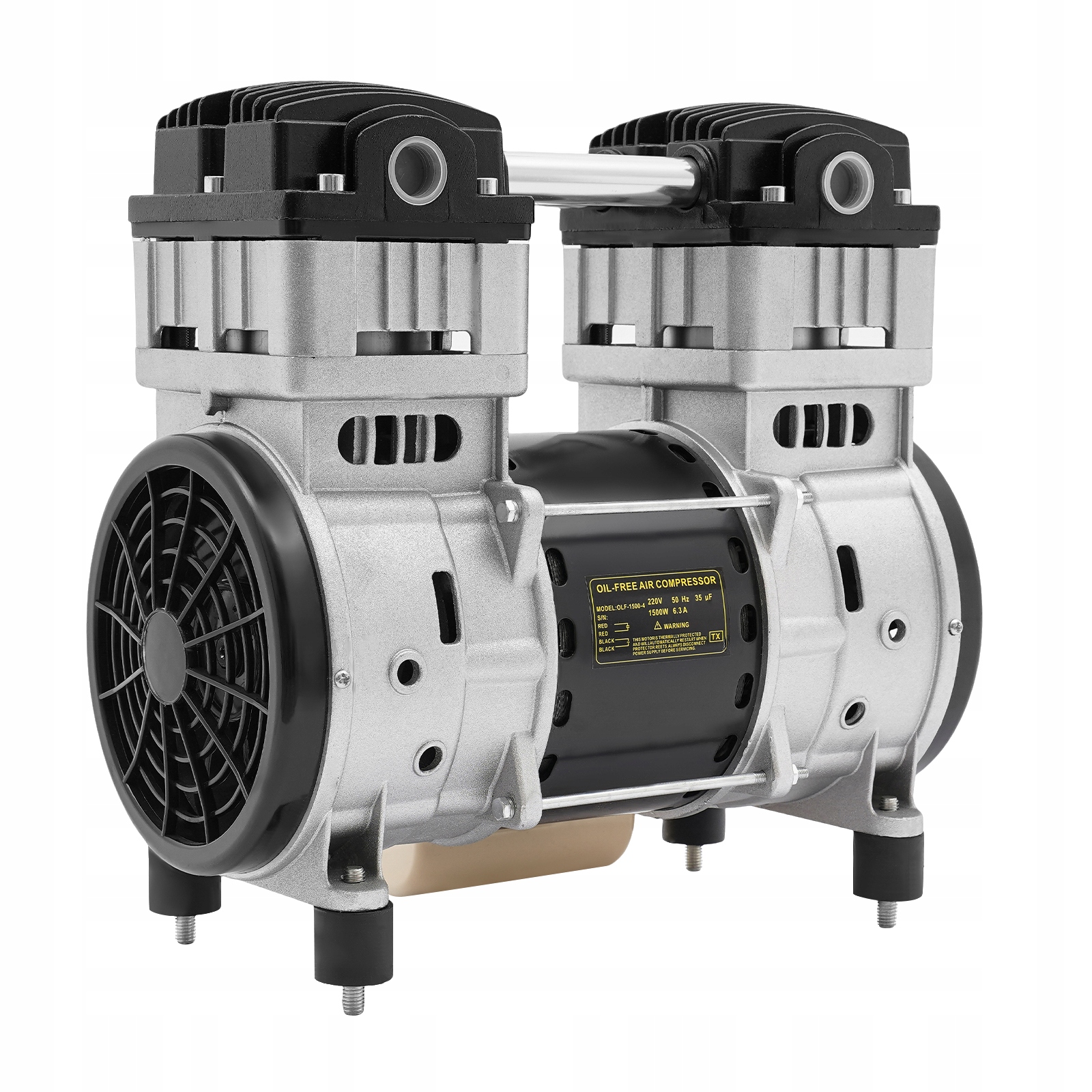 Hlava Kompresoru Vzduchu 1,5KW S Kondenzátorem A Drátem 6,3A 140L/MIN