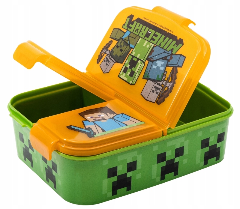 MINECRAFT ŚNIADANIÓWKA LUNCH BOX PRZEGRODY