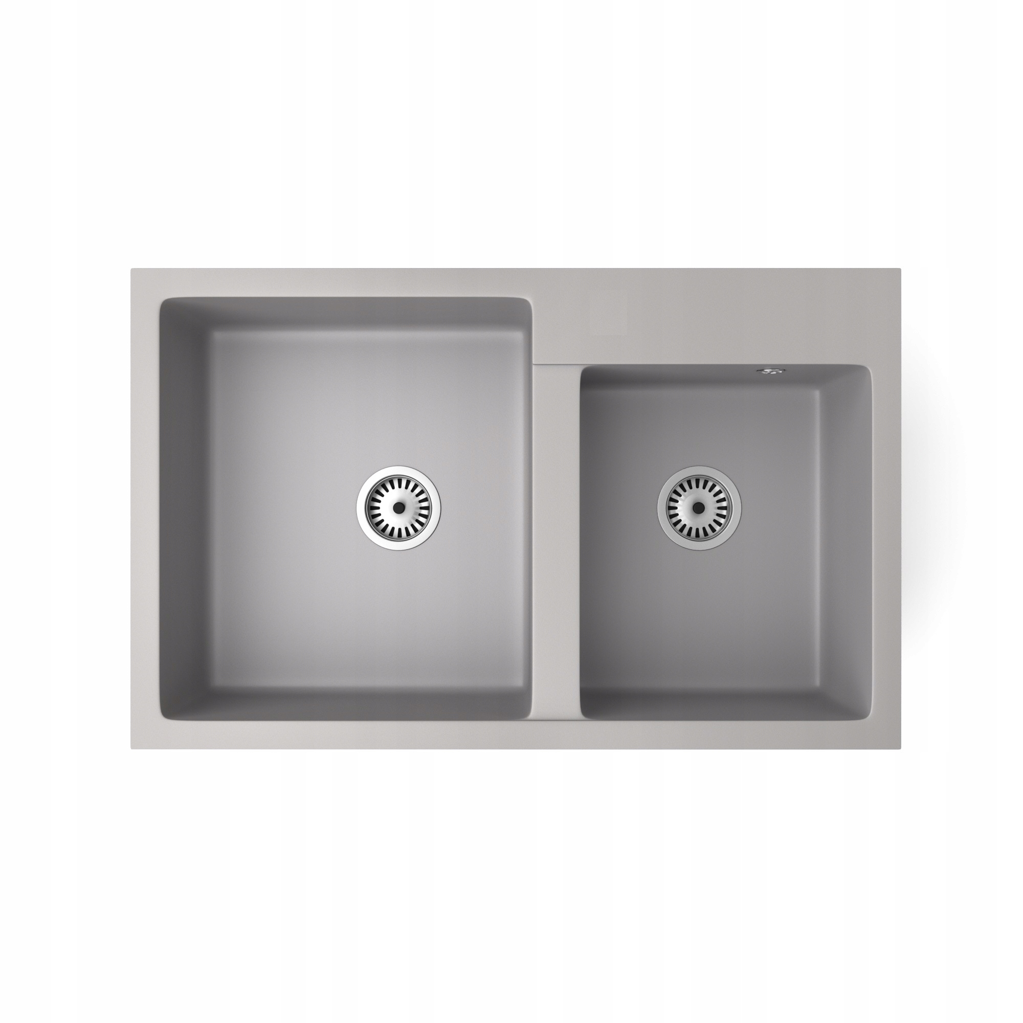 

Zlew Zlewozmywak Granitowy Dwukomorowy Duże Komory