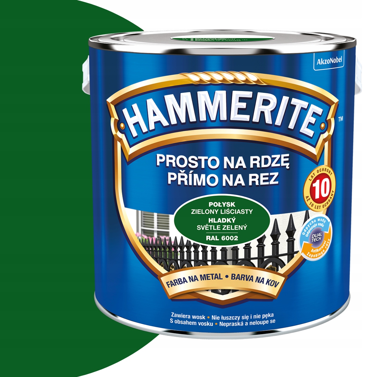Hammerite Prosto Na Rdzę 2,5L Zielony Liściasty Połysk