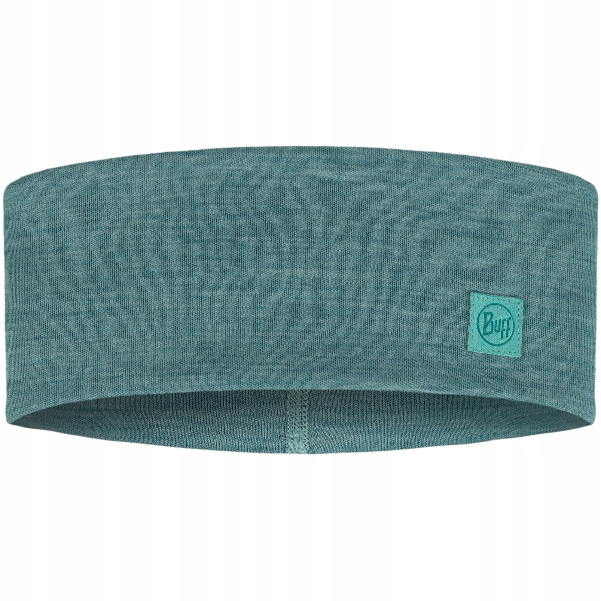 Čelenka Buff z vlny Merino Wide Headband Solid Pool