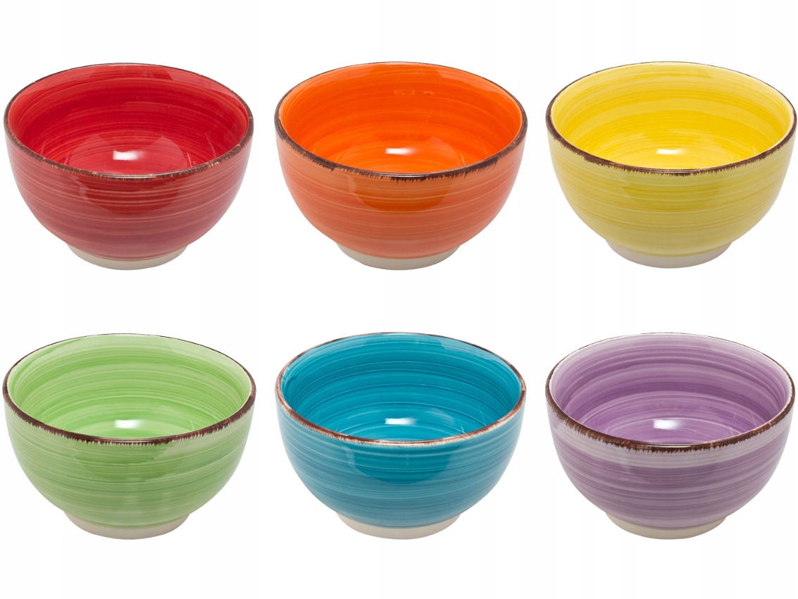 

Ceramiczna miska 14 cm 500ml Rainbow komplet 6 szt