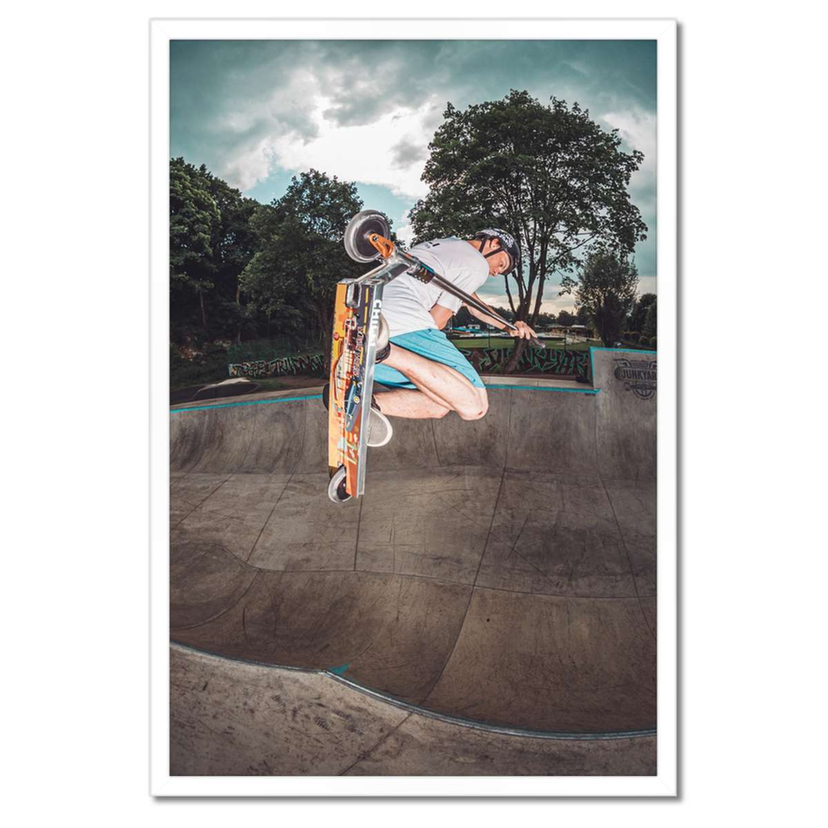 Plakáty v rámu 40x60 Skateboard Skákací výkon