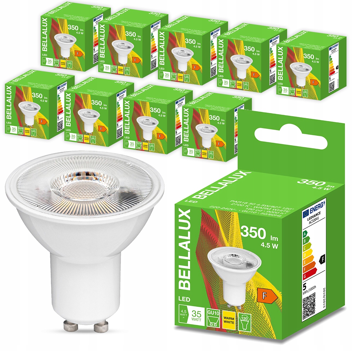 

Żarówka Led GU10 4,5W 35W 350lm 2700K