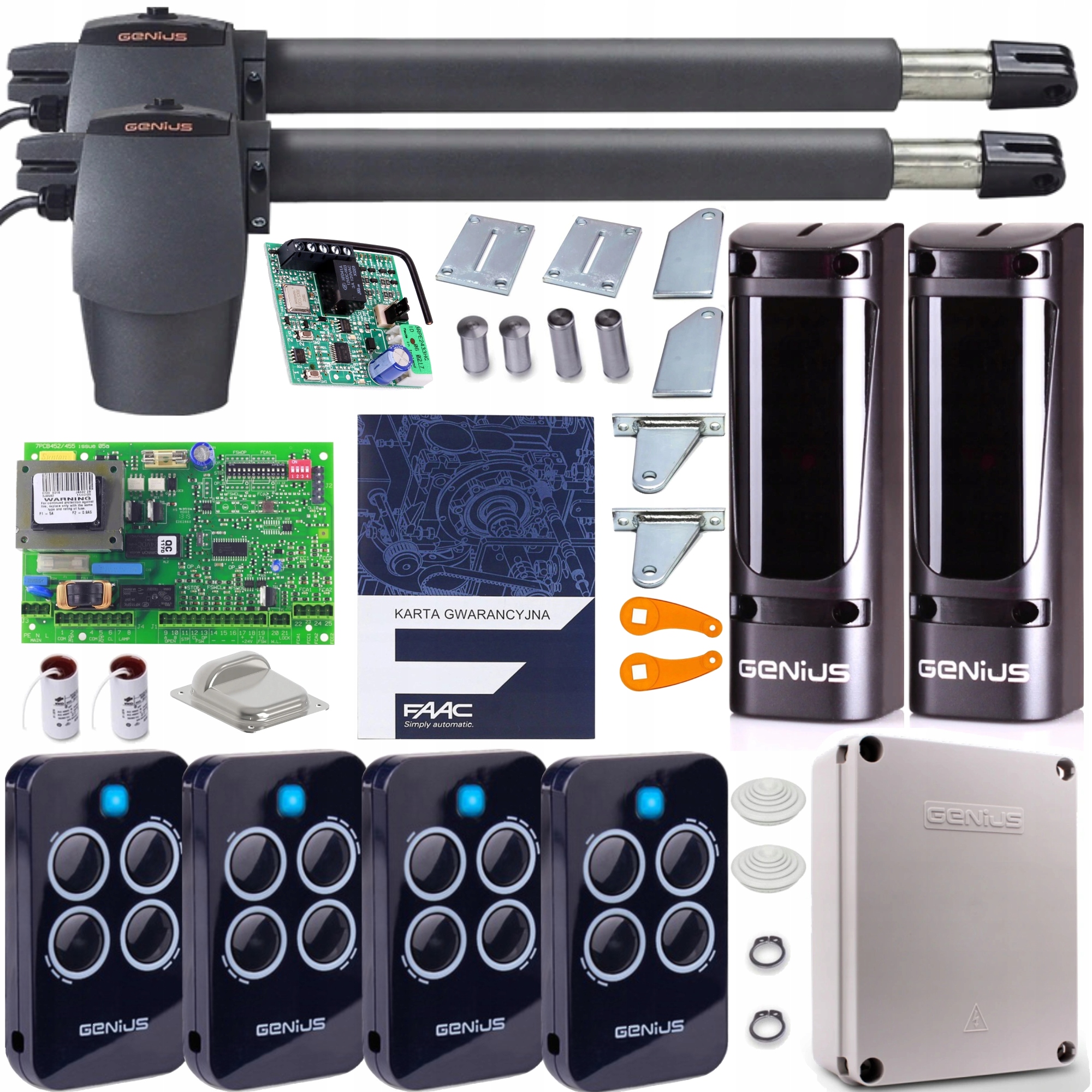 Sada Pro Brány Genius Gbat 300 4x Ovladače