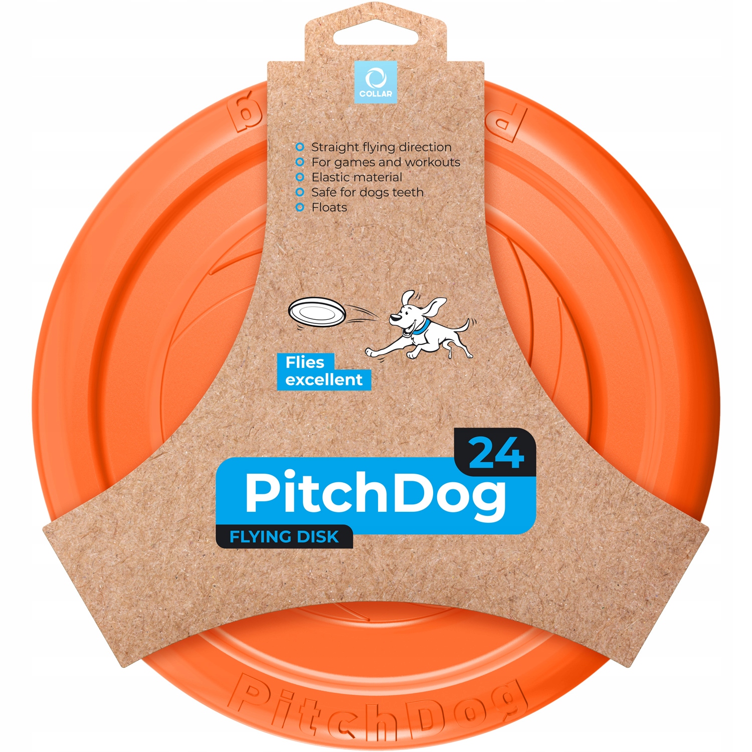 

PitchDog latający dysk, 24 cm, Pomarańczowy