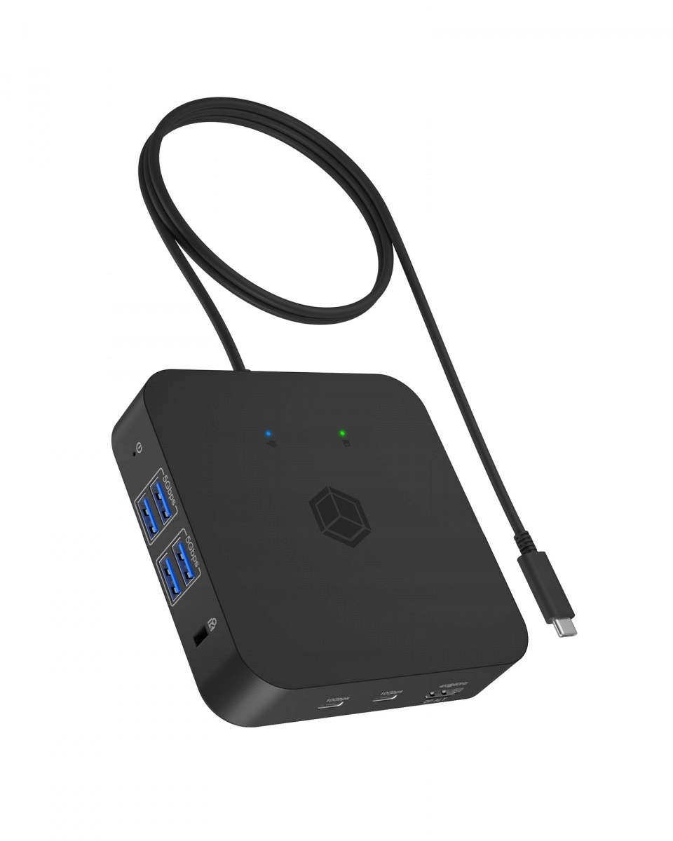 Icybox Dokovací stanice IB-DK4090-C 12v1, 3x Hdmi,lan,usb, Pd až 100W