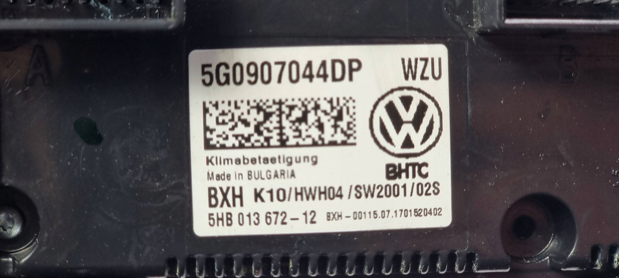Unite commande clima 5G0907044DP VOLKSWAGEN PASSAT B8