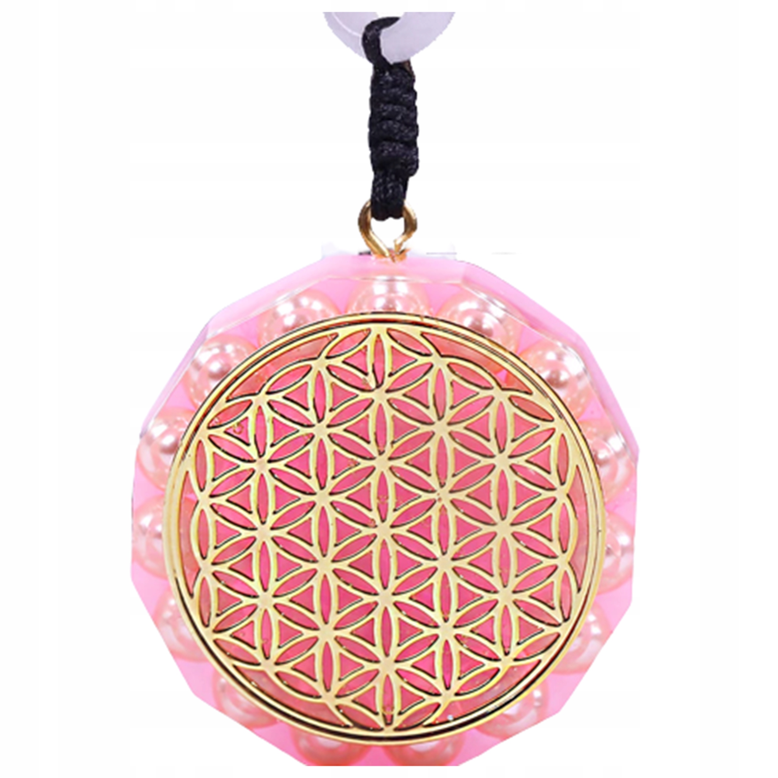 Cudny Naszyjnik Orgonit Perła Kryształ Odpromiennik Dobre Samopoczucie