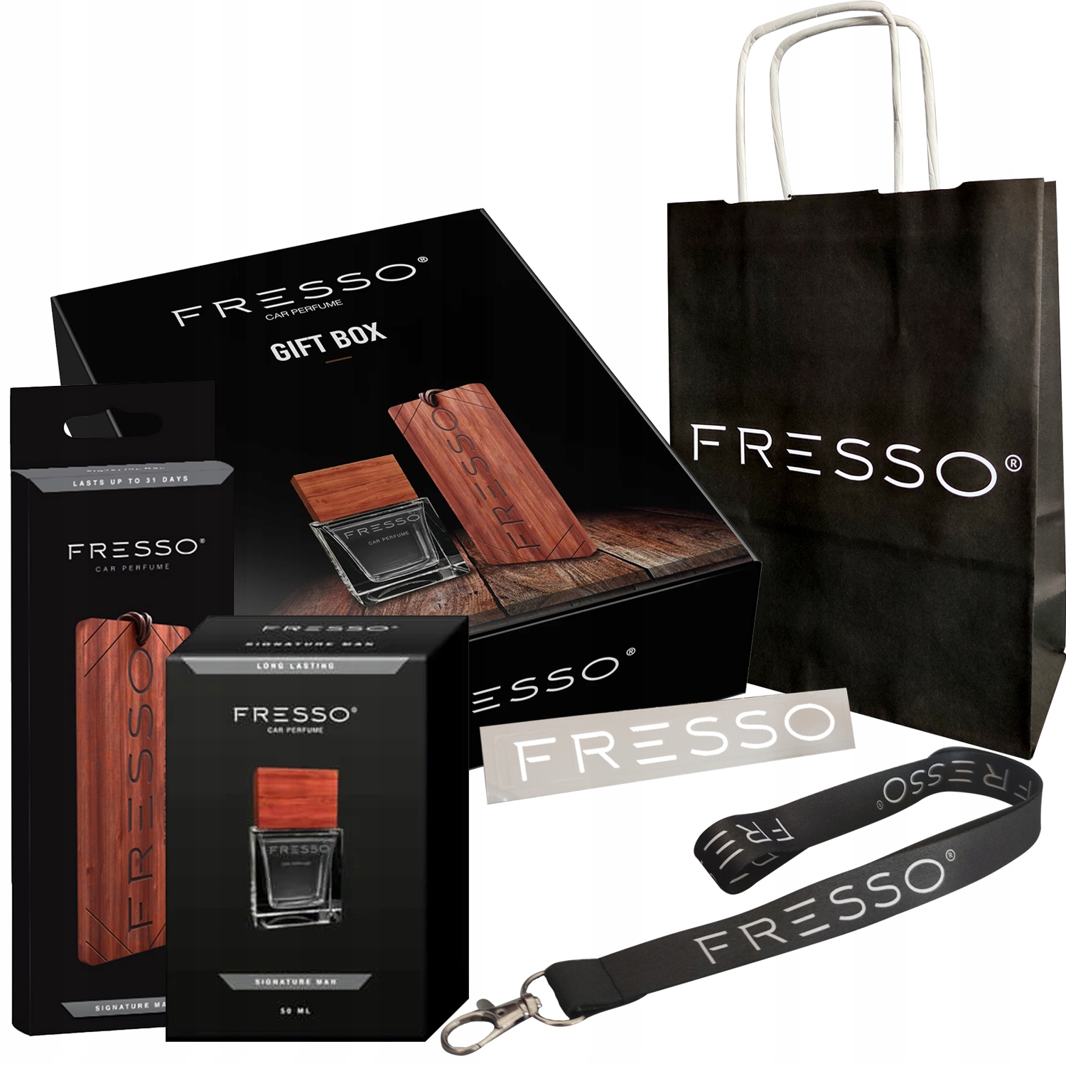 Zestaw Fresso Gift Box Signature Man Perfumy Zawieszka NA PREZENT