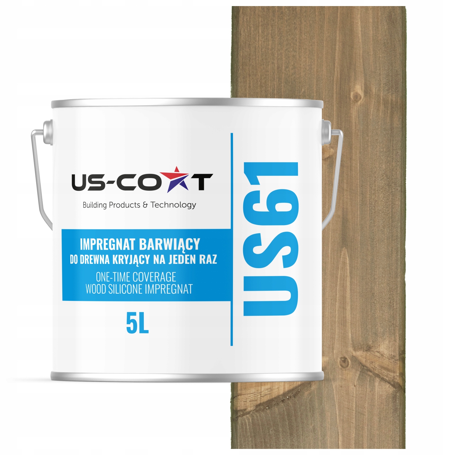 Impregnácia Na Drevo Extra Farba S Voskom Chron Farby Naraz Šedá Béžová 5 L