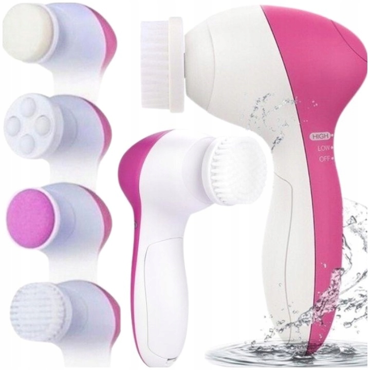 SZCZOTECZKA SZCZOTKA DO CZYSZCZENIA MYCIA TWARZY MASAŻER PEELING 5IN1