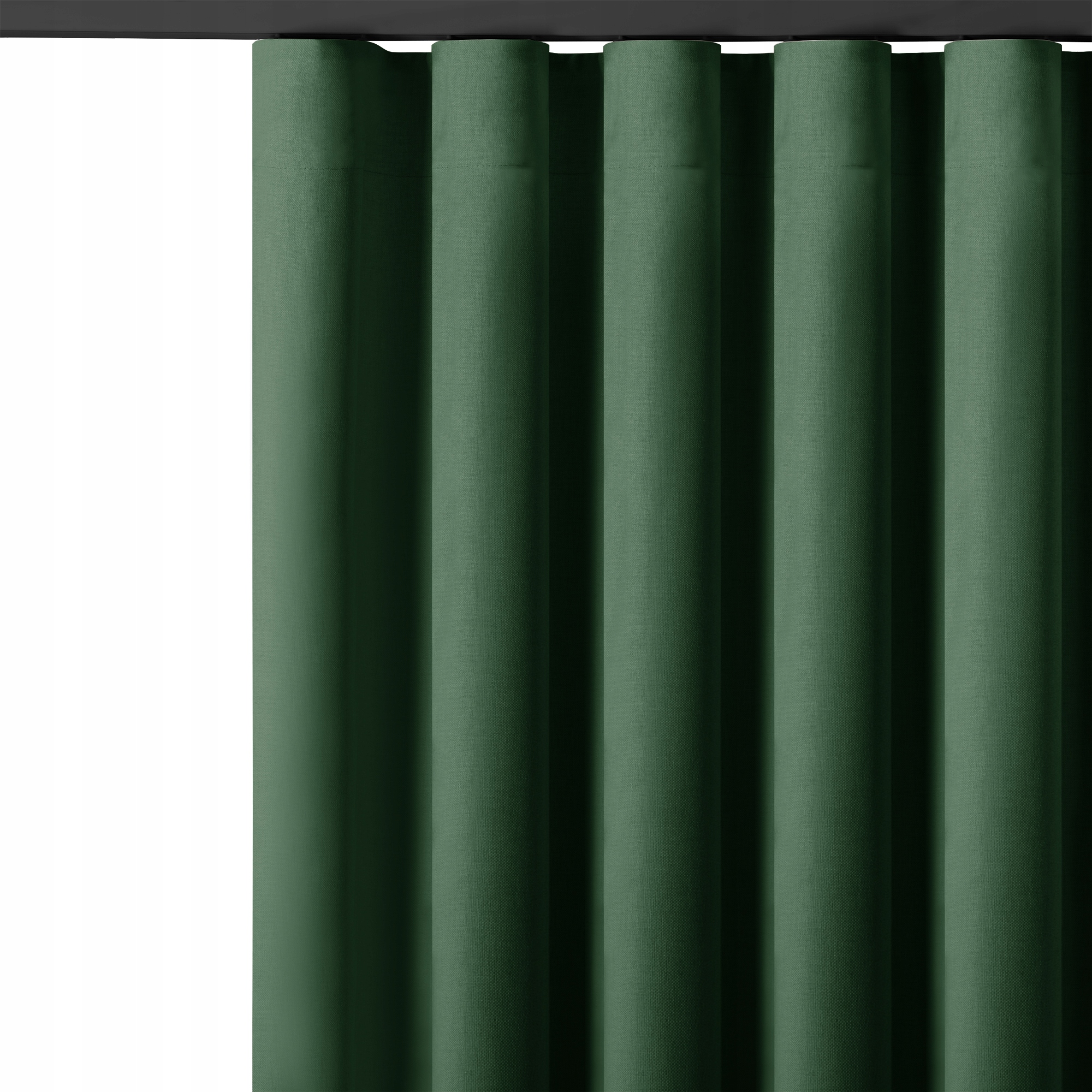 Filumi Záclona zelená drobná väzba páska wave obývacia izba 300x265