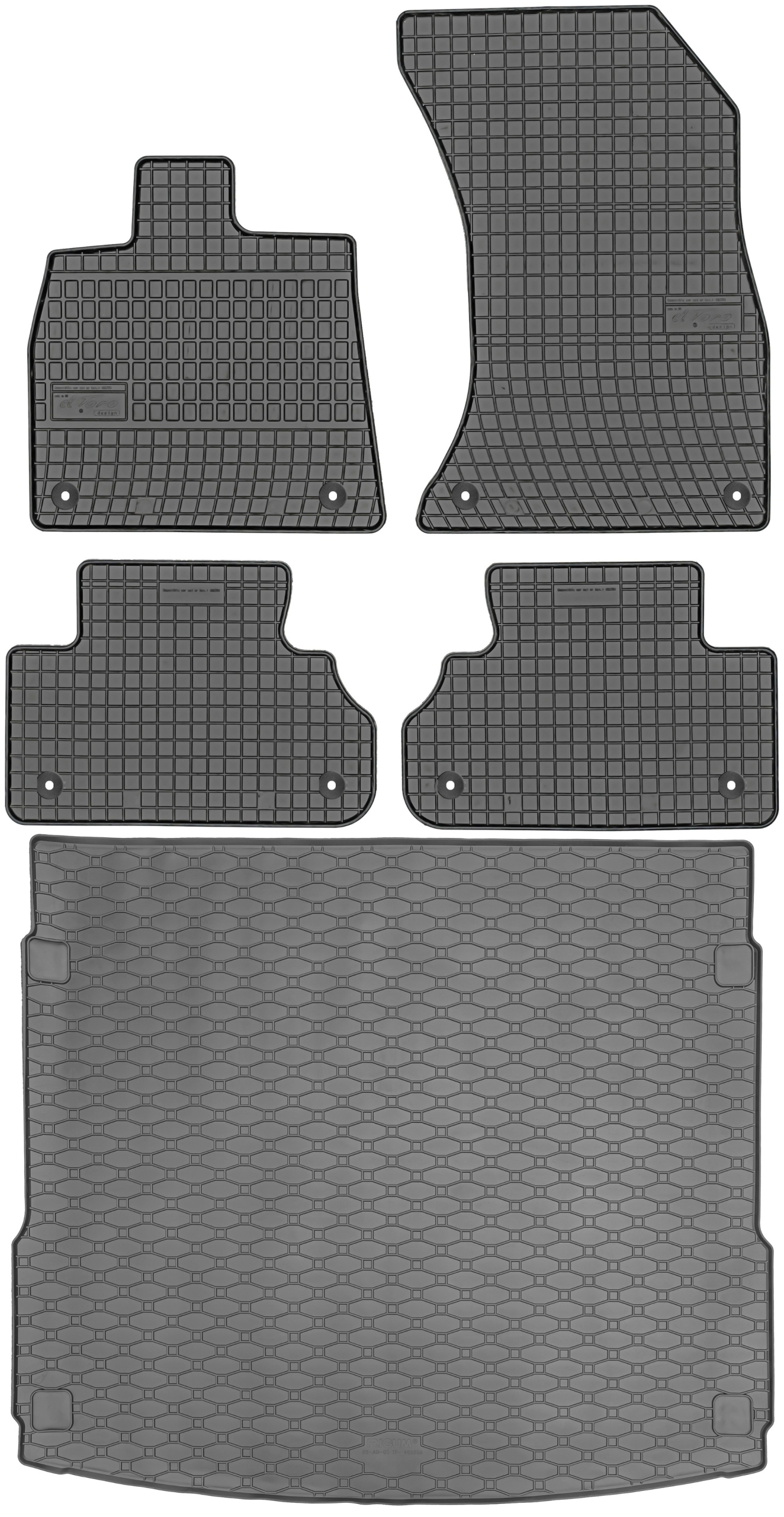Audi Q5 II Suv Sportback 2017-2024 Sada rohoží koberčeky