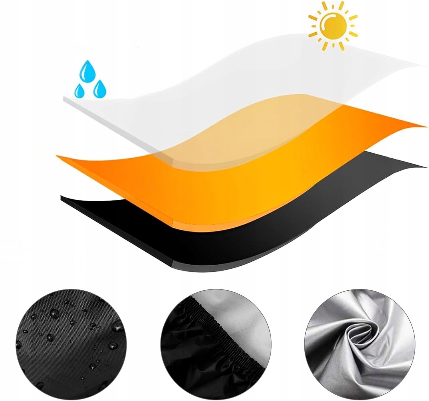 POKROWIEC QUADA PLANDEKA ATV MOTO CZARNY POKROWIEC POLECAM Rozmiar 3XL