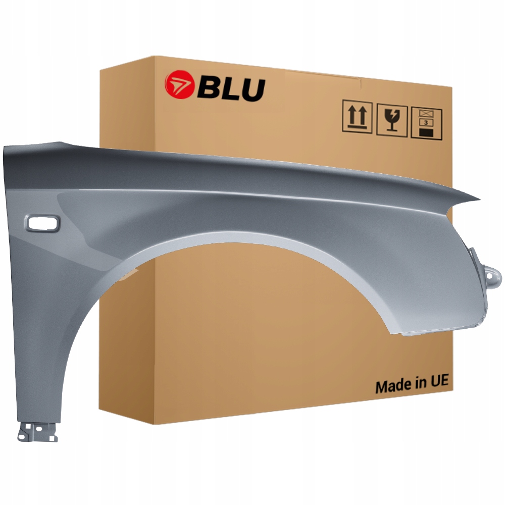 Blu Blatník Audi A4 B7 LY7J pravý stříbrný 04-08 přední Pozink AvusSilber