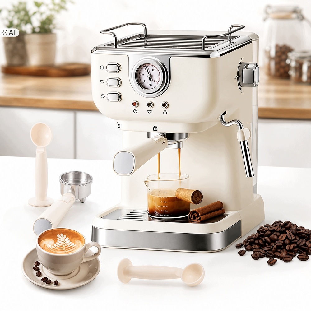 Tlakový Kávovar Na Espresso, Vysokotlaká Extrakce 20 Barů