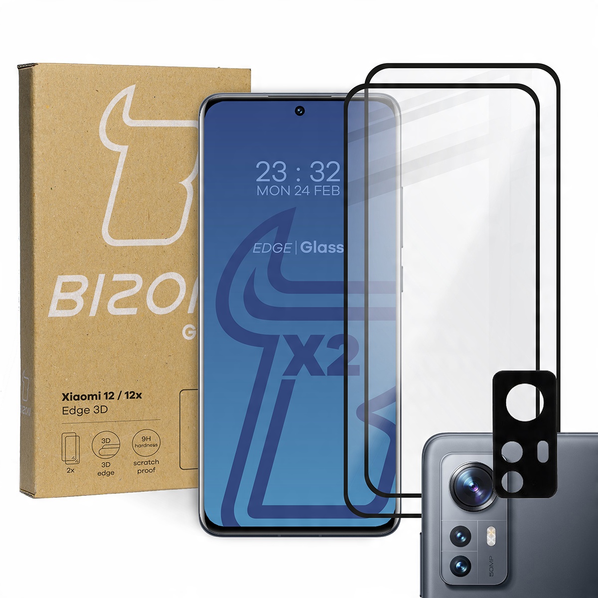 

Szkło hartowane Bizon Edge 3D do Xiaomi 12/ 12X