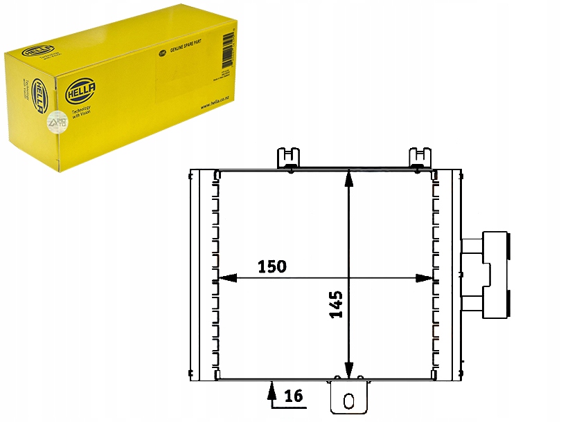 HELLA CHŁODNICA OLEJU 2155000000 A 120007N MS3536