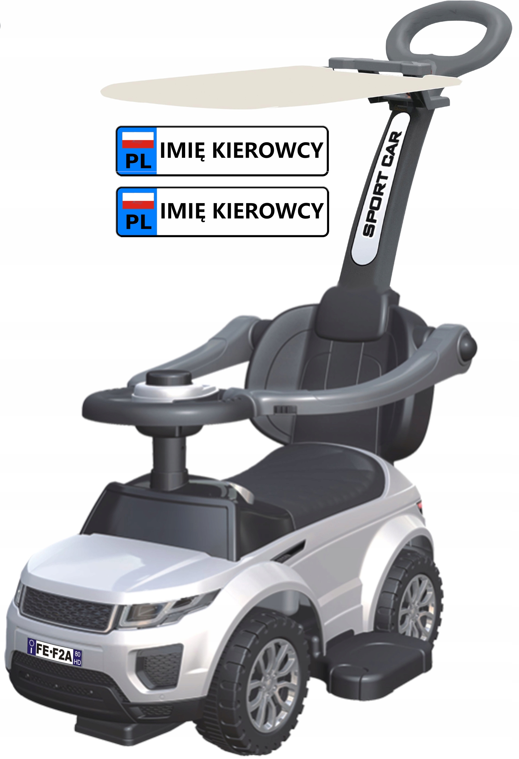 

Jeździk chodzik pchacz 4w1 samochód z Daszkiem Tab