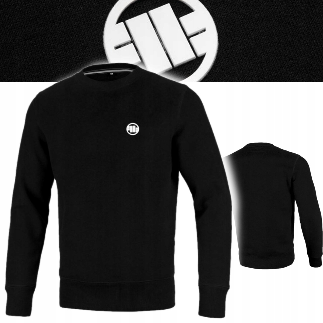Pitbull West Coast Pánská Mikina Crewneck New Logo Černá 3XL