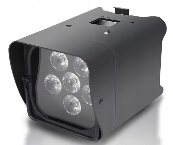 2x Led jevištní reflektor 6x18W Rgbwa+uv diskotéková akumulátor 9600 mAh