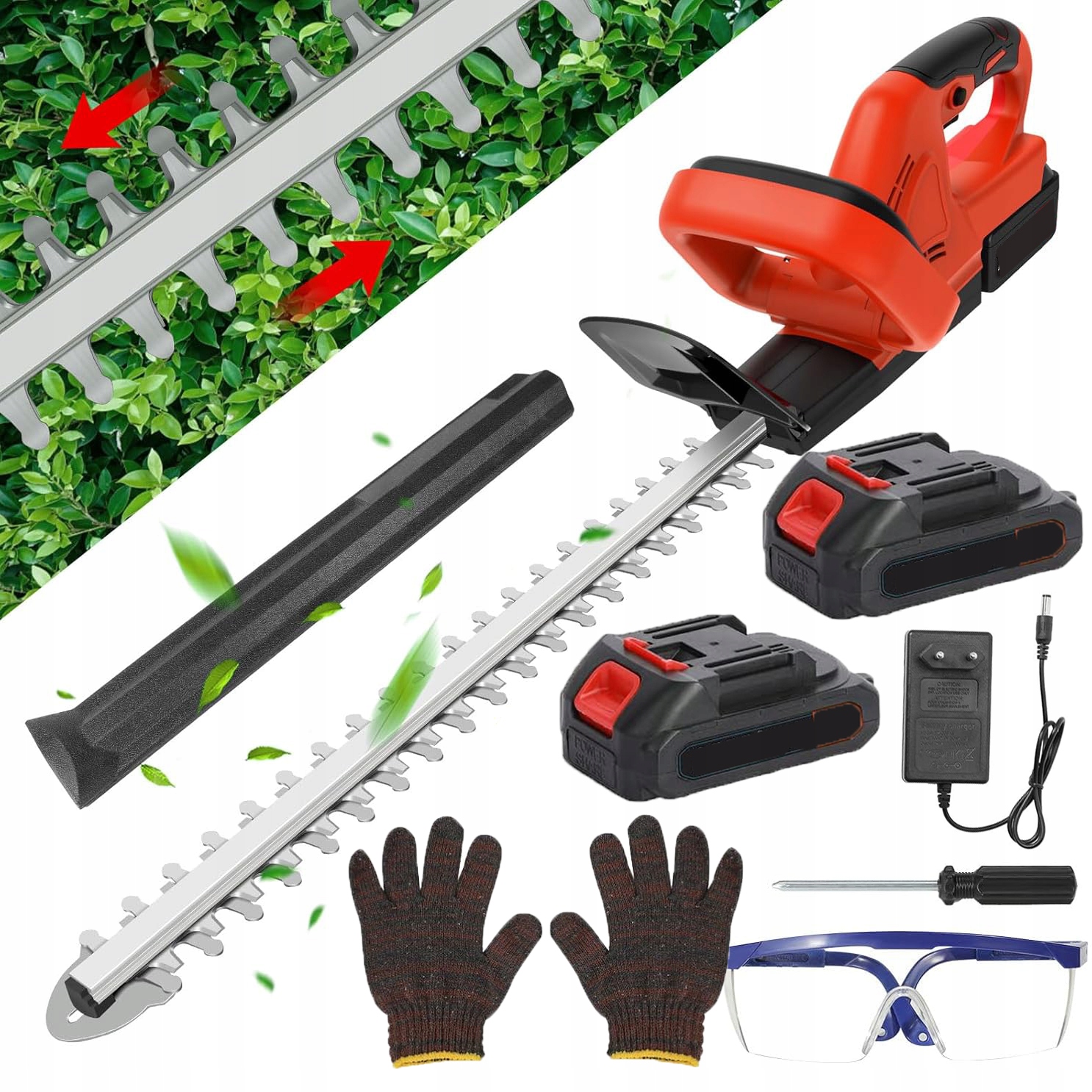 Akumulátorové Nůžky Na Živý Plot 52 CM 21 V 1500 mAh