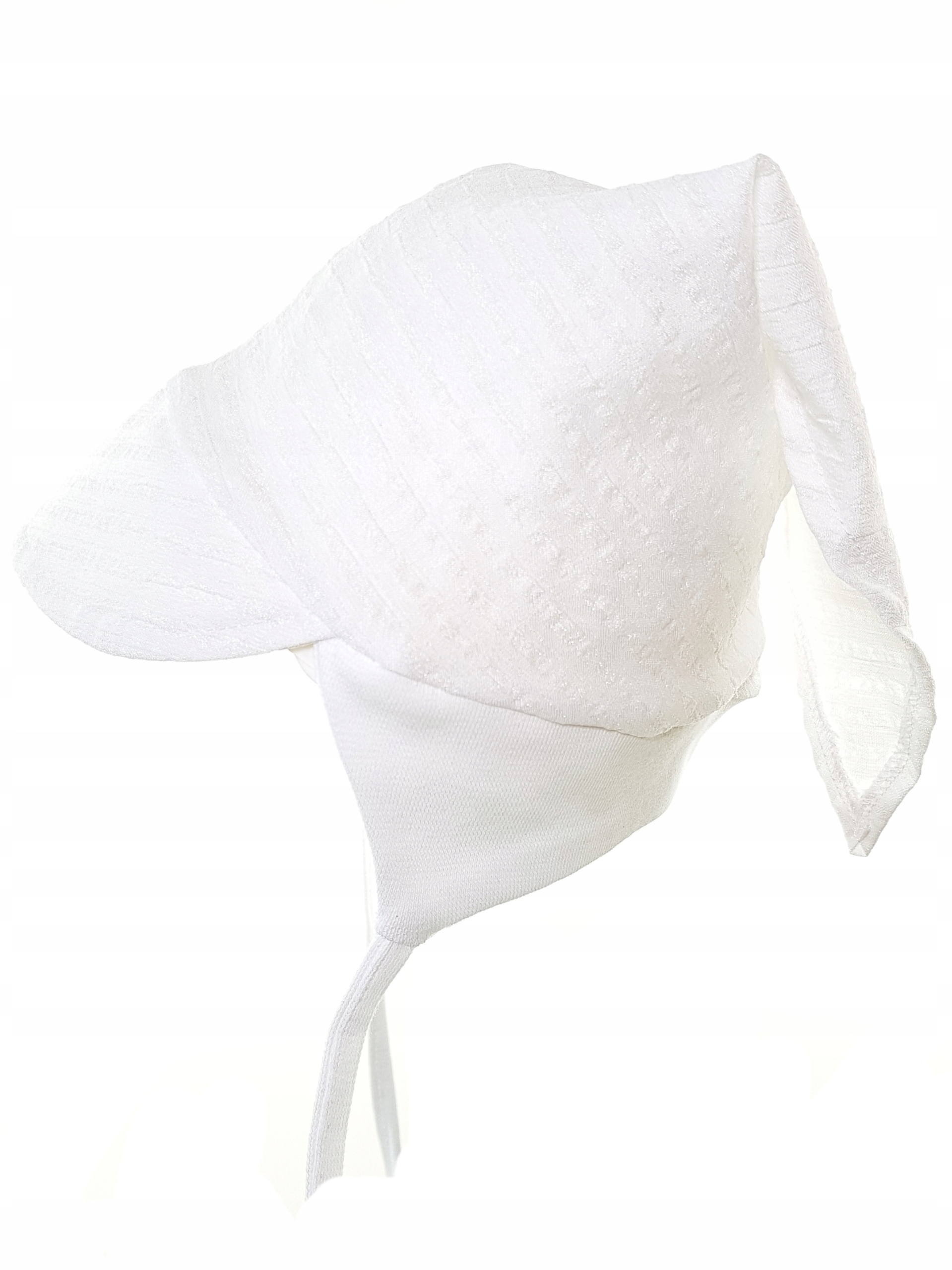 POLSKA NIEMOWLĘCA CZAPKA CHUSTKA Z DASZKIEM CZAPECZKA WIĄZANA 3-12 M-C 20WZ Sezon letni wiosenny