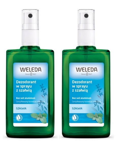 Weleda Herbal Fresh Deodorant ve spreji se šalvějí 100 ml x 2 ks
