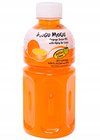 

Mogu Mogu Pomarańcza 320ml z galaretką Nata DeCoco