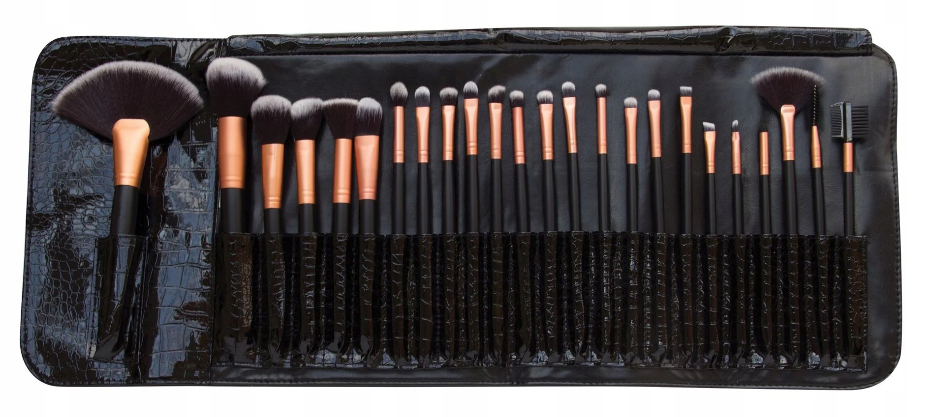 Zestaw 24 Pędzli do Makijażu Rio Beauty Rio-brst Syntetyczne Włosie Etui