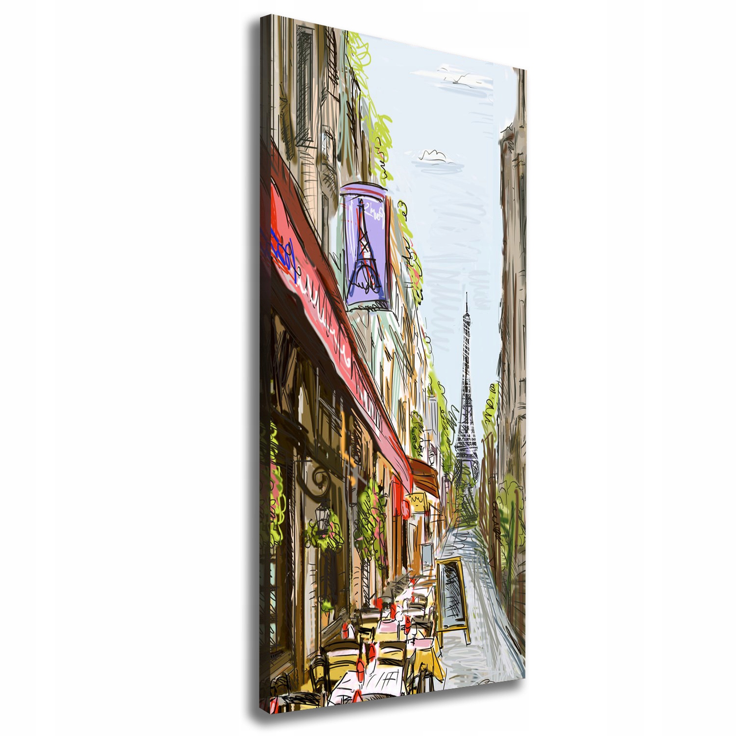 

Foto obraz na płótnie Wieża Eiffla Paryż 50x125 cm