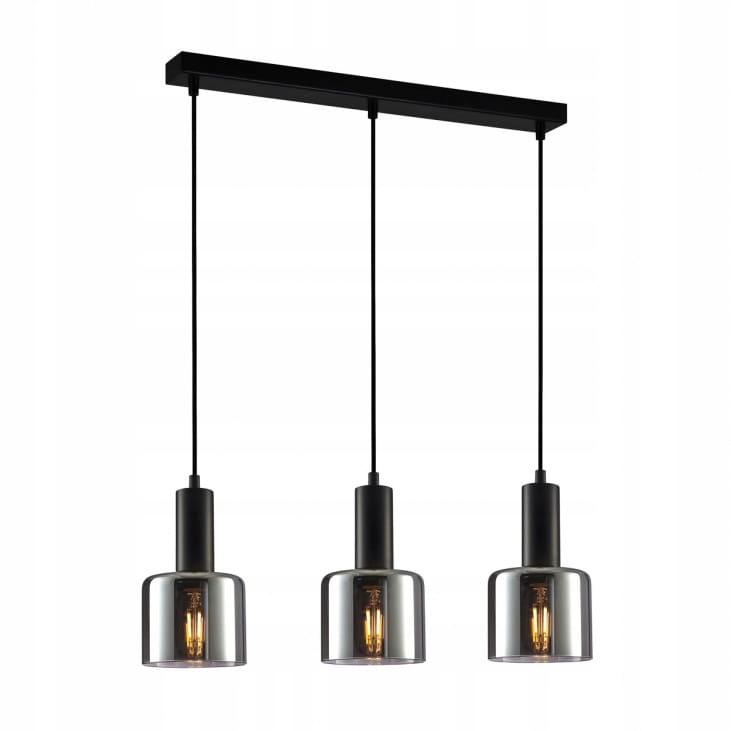Závesná lampa Italux Santia Led moderná čierna