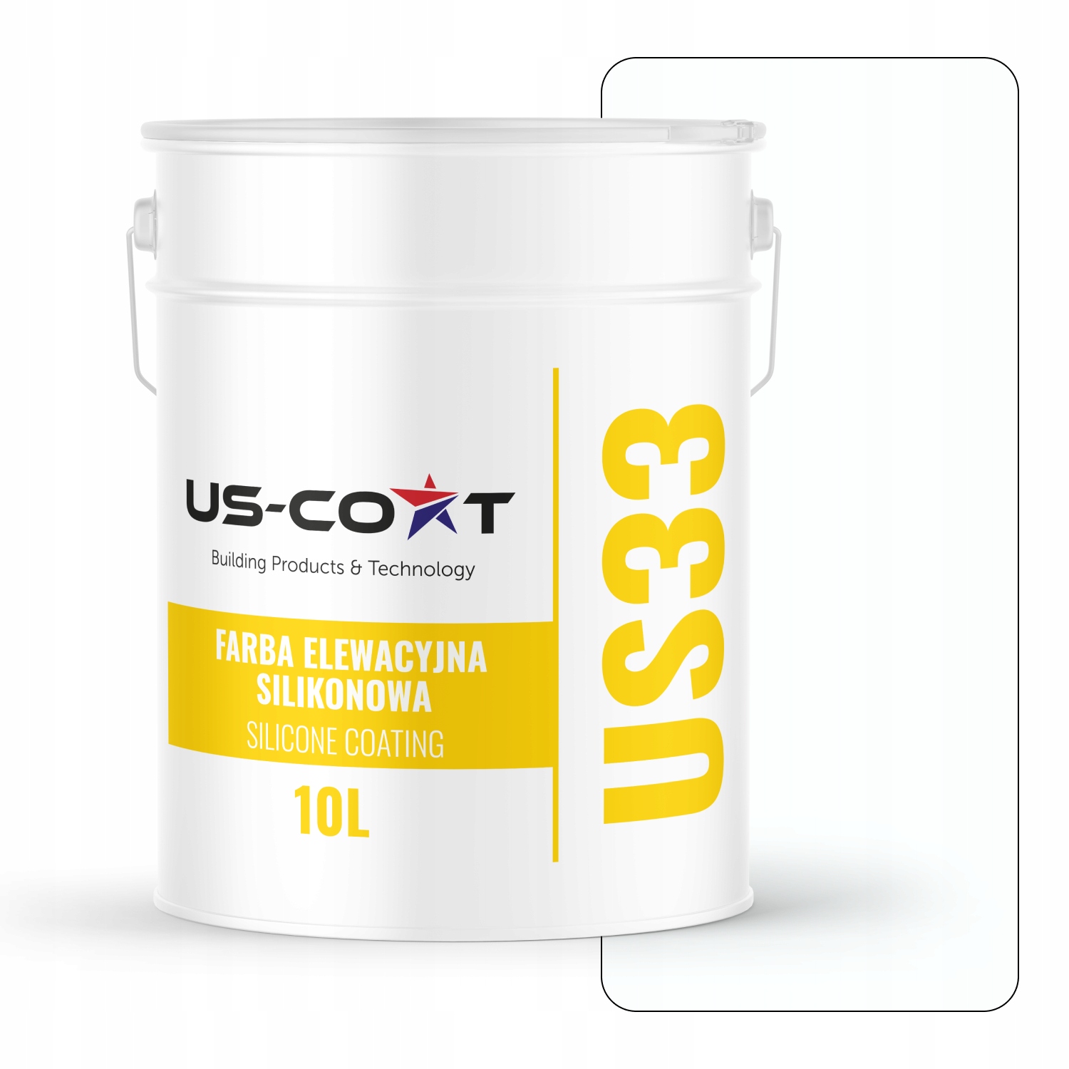 Barva Silikonová Fasádní Barva Bílá Studená F102 Uv 10L Výrobce