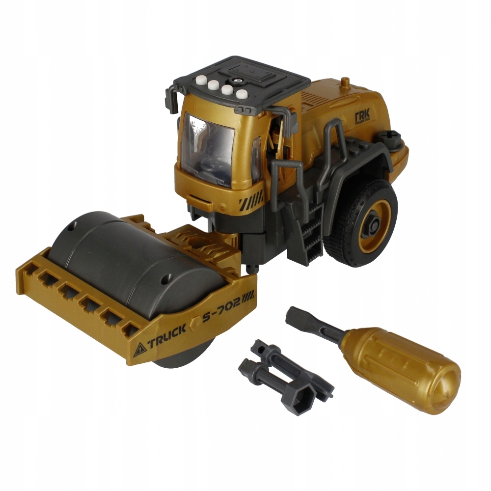 WALEC do SKRĘCANIA Maszyna budowlana dla DZIECI żółta MEGA CREATIVE auto EAN (GTIN) 5904335898996