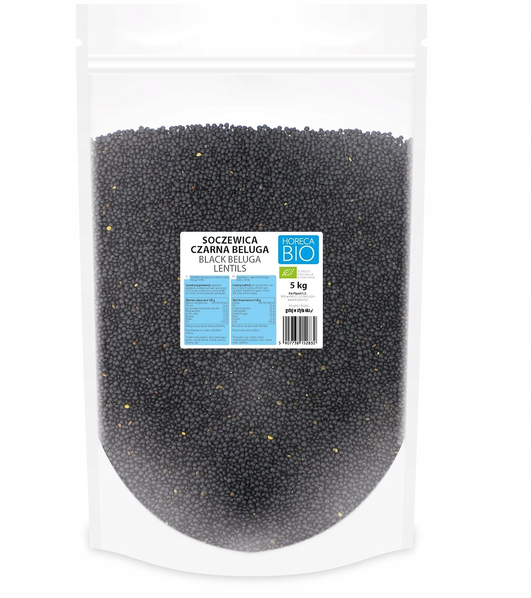Horeca čočka černá beluga bio 5 kg